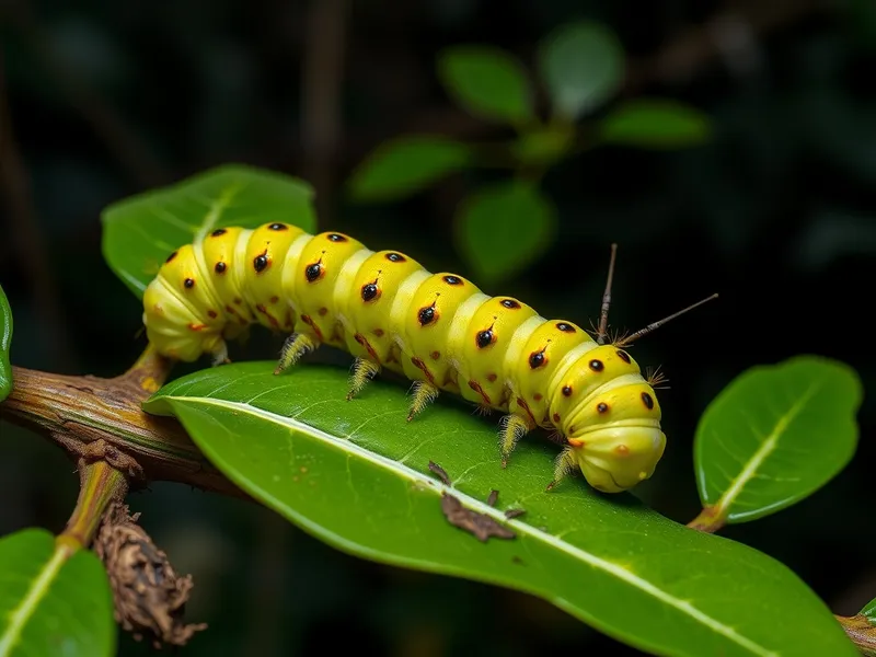 Atlas moth caterpillar