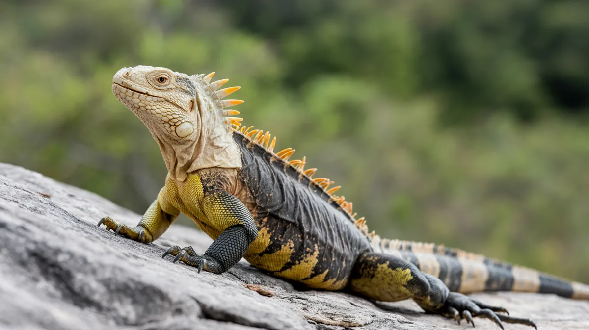 Black spiny-tailed iguana
