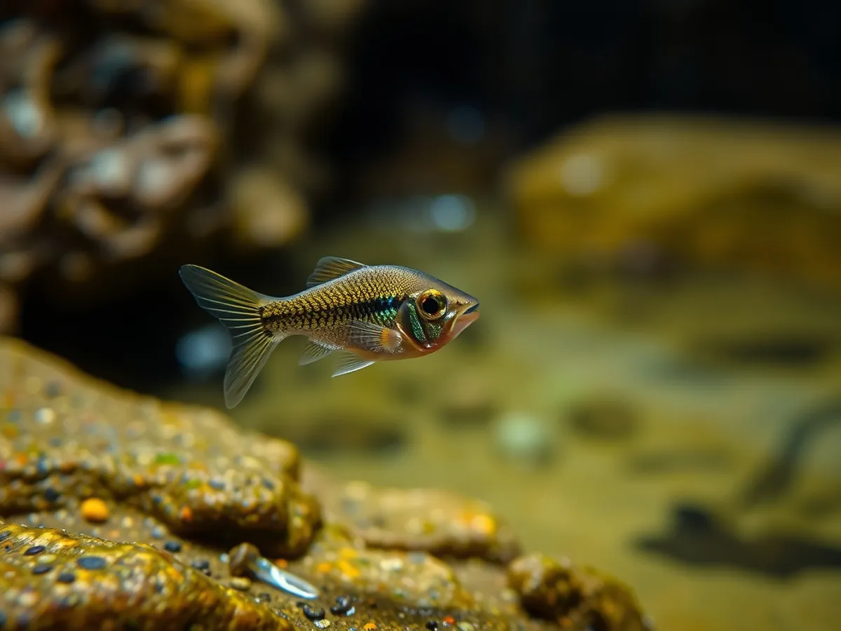Blind cave tetra