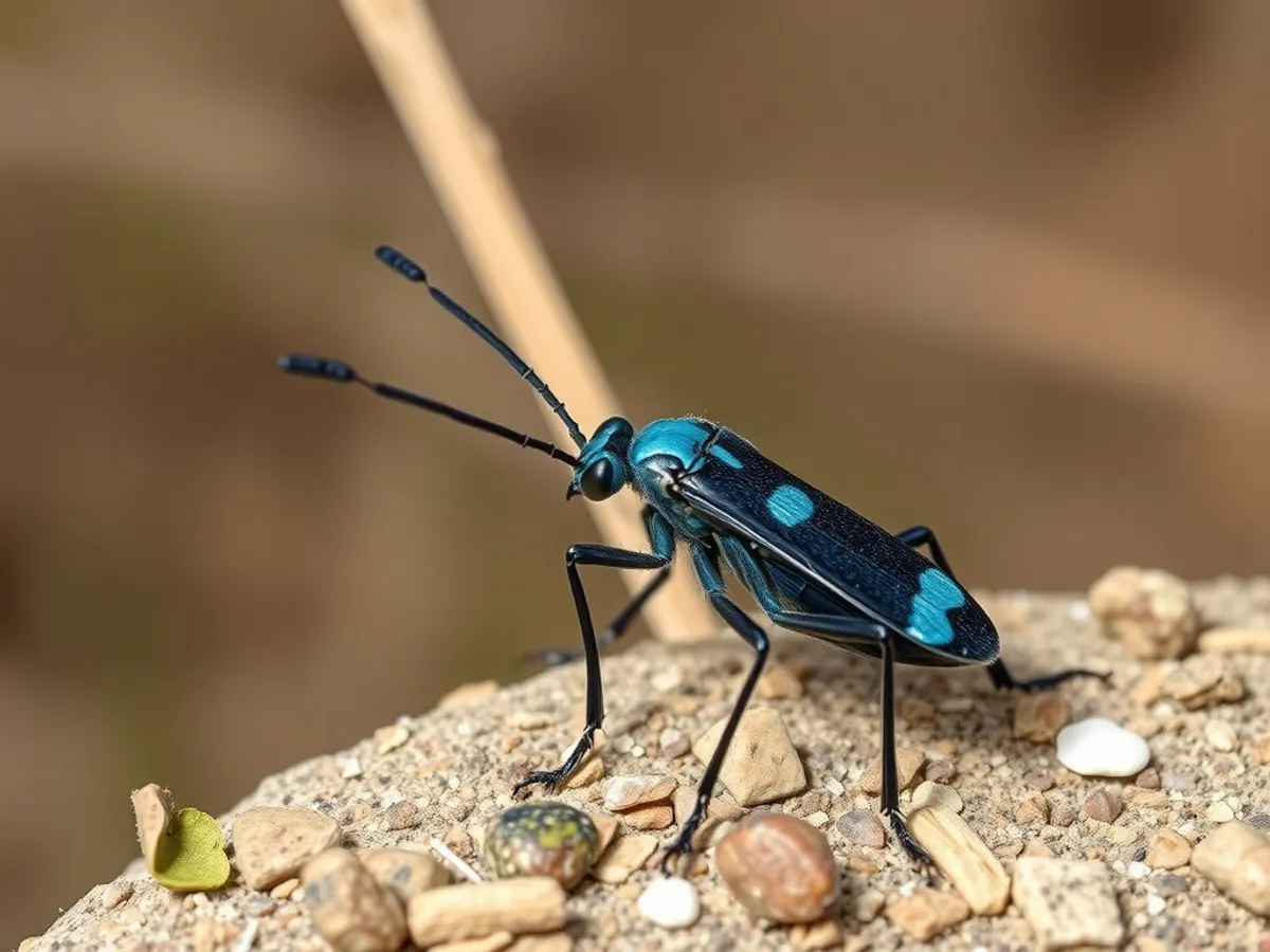 Blue mud dauber