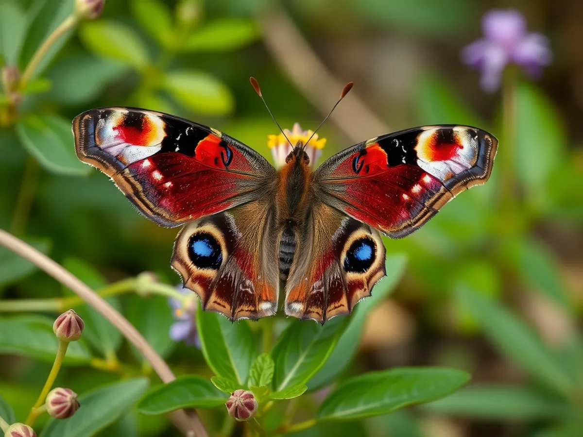 European peacock butterfly