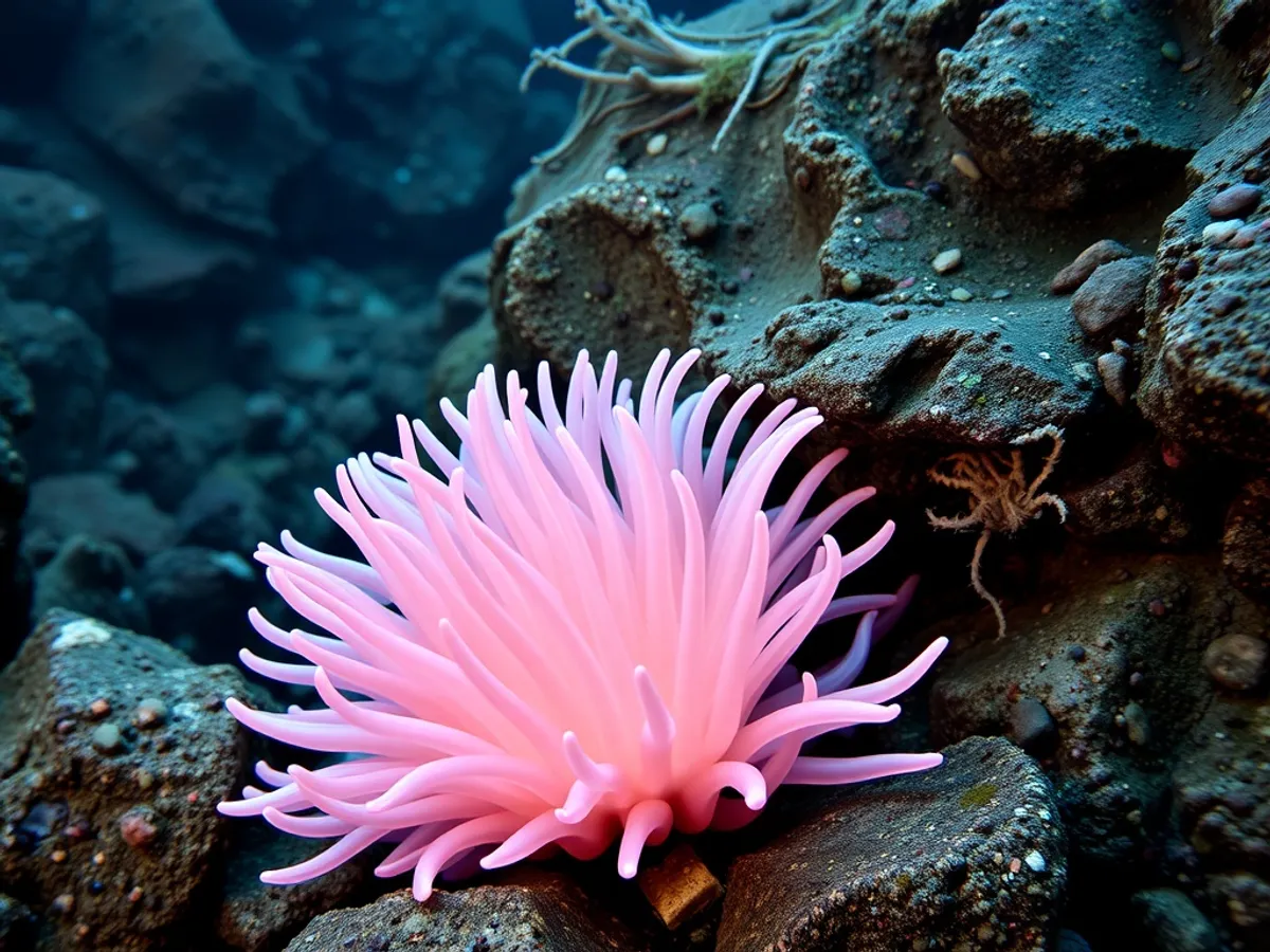 Giant pink sea anemone