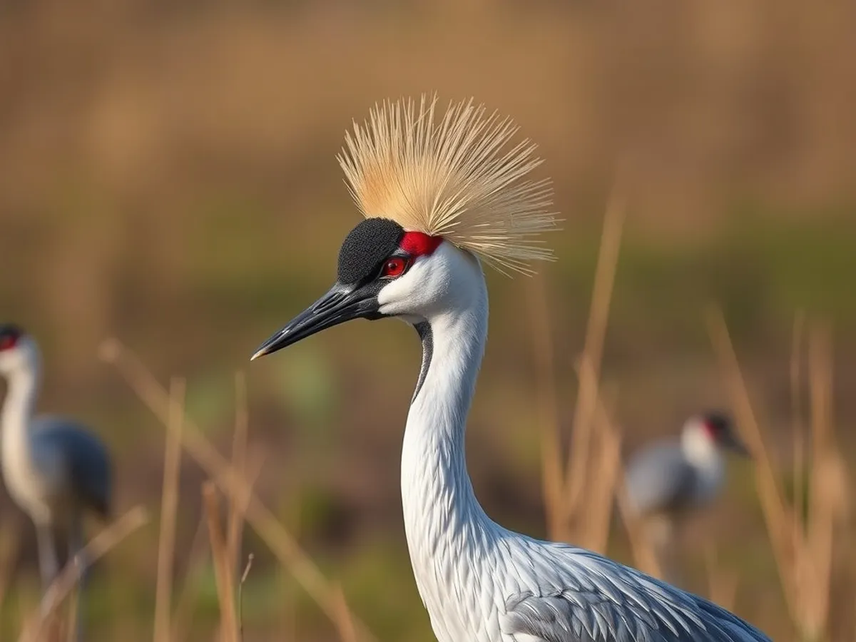 Grey Crowned Crane