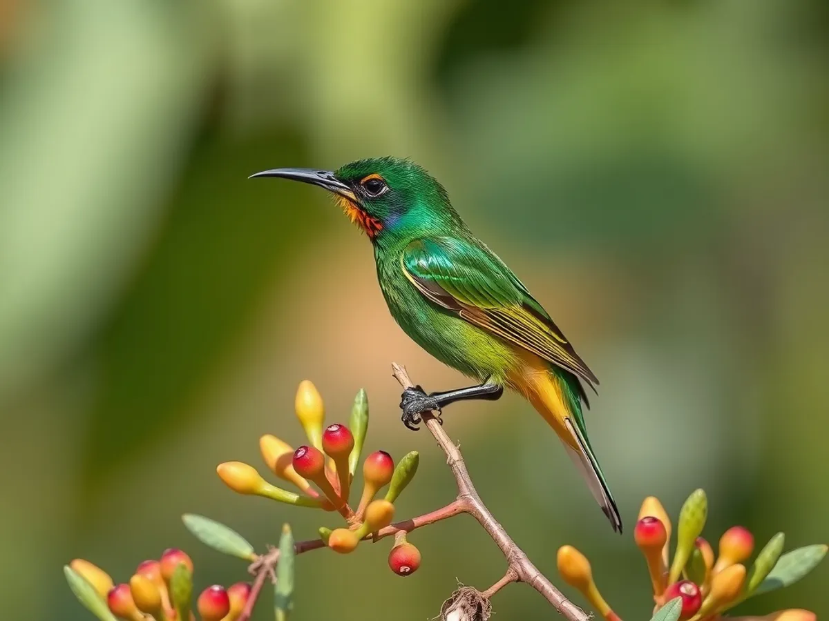 Malachite Sunbird