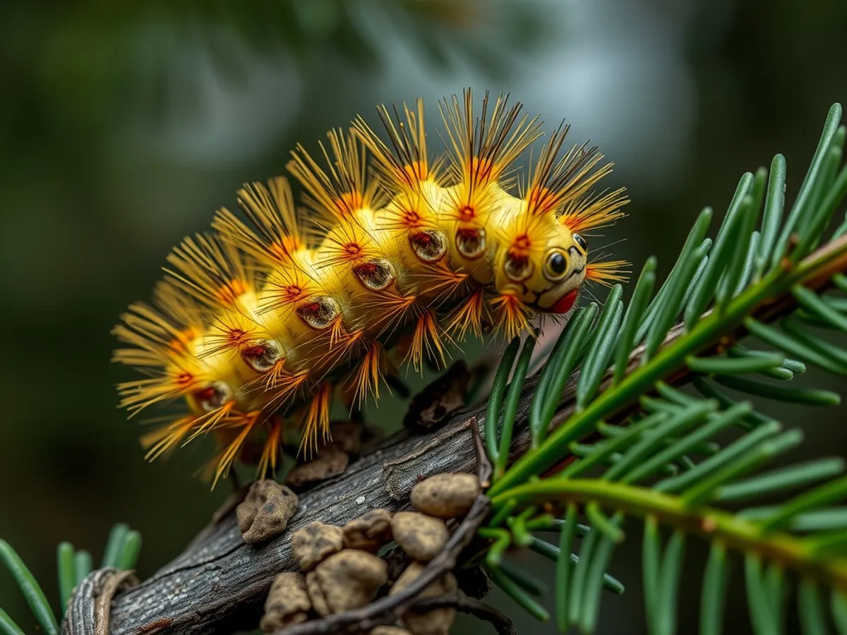 Pine processionary caterpillar