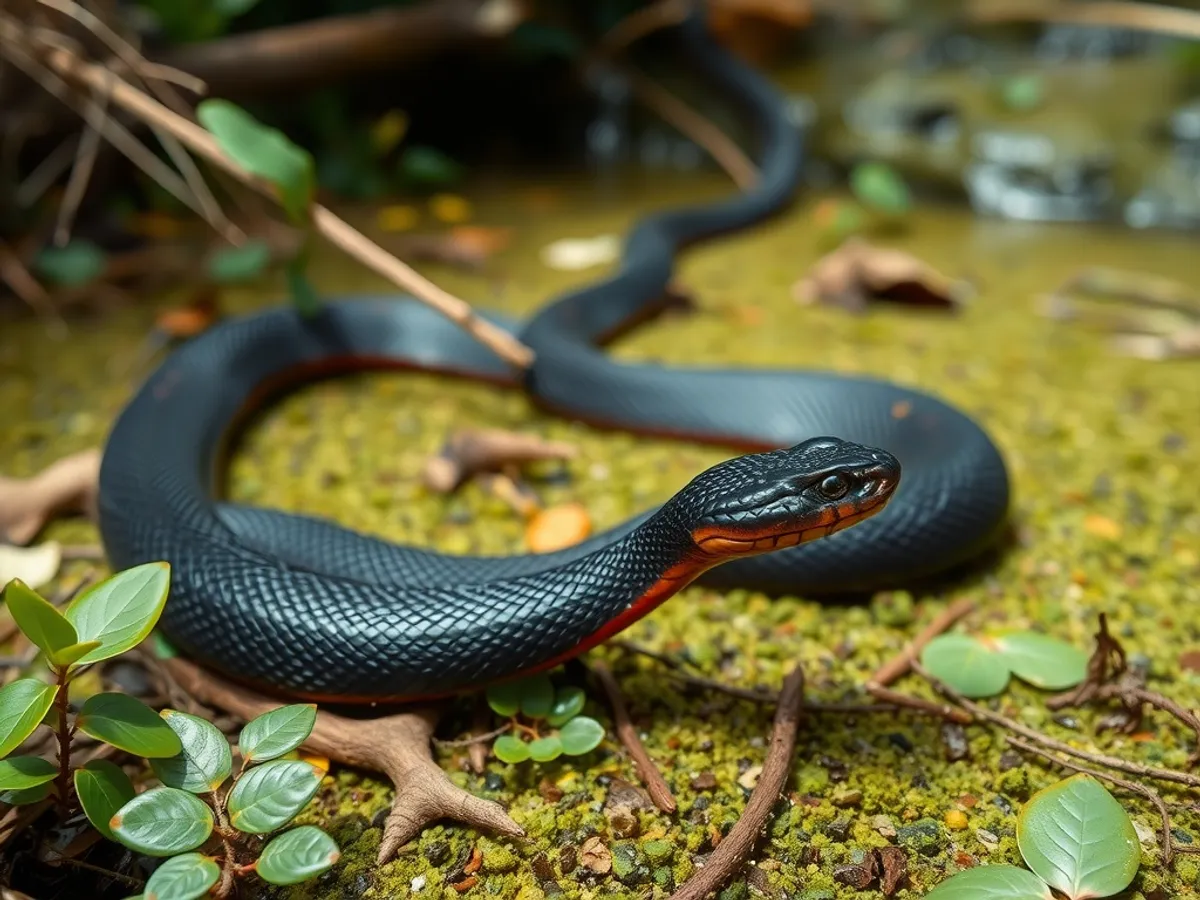 Red-bellied Black Snake