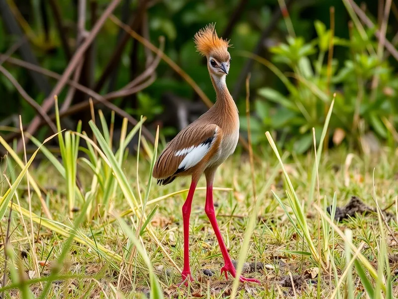 Red-legged Seriema