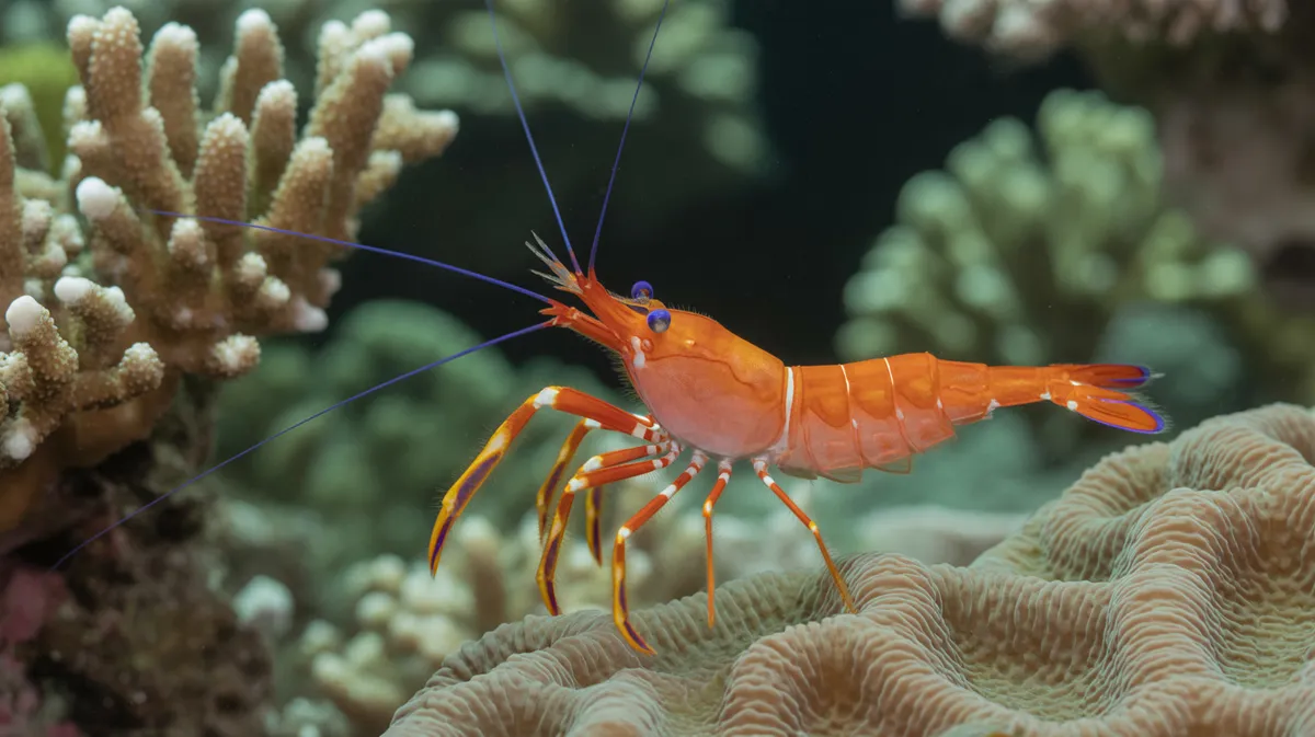 Scarlet cleaner shrimp