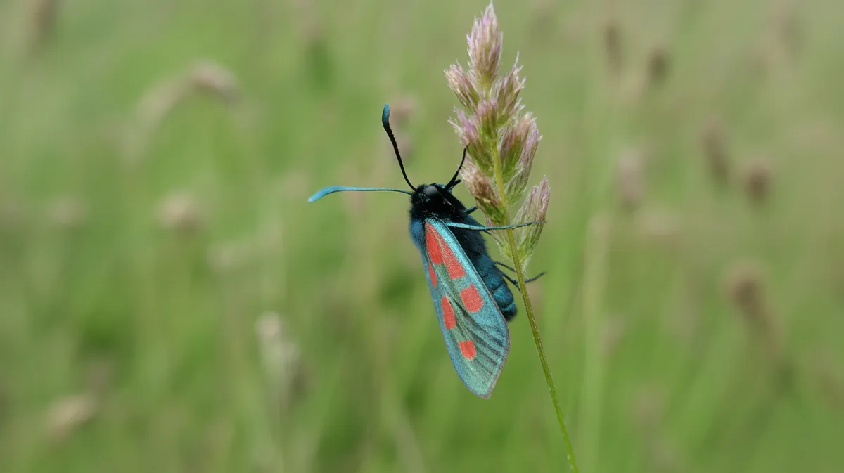Six-spot Burnet Moth
