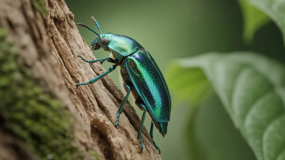 Turquoise jewel beetle