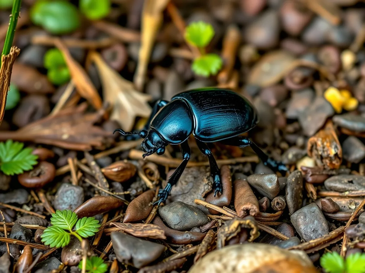Violet ground beetle