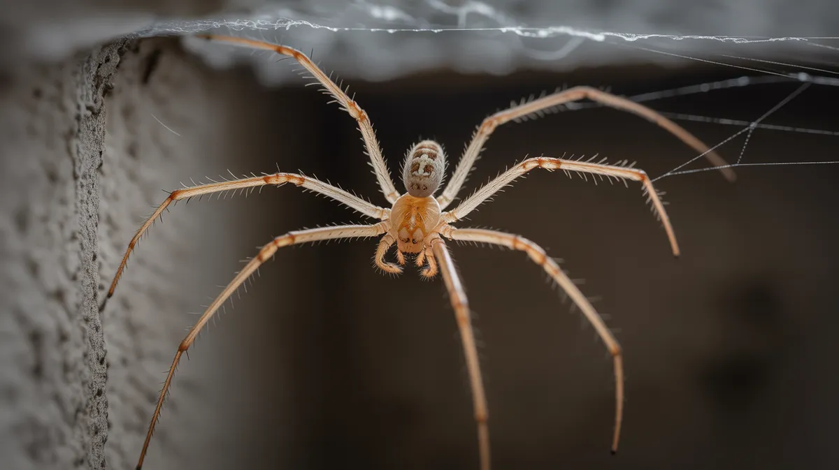 A long-legged cellar spider