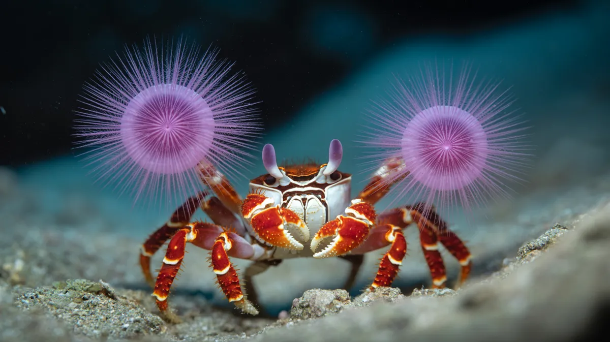 The Boxer Crab and Its Living Pom-Poms