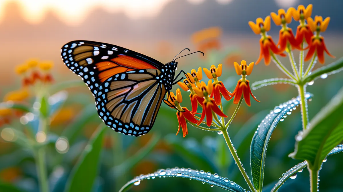 A monarch on a flower