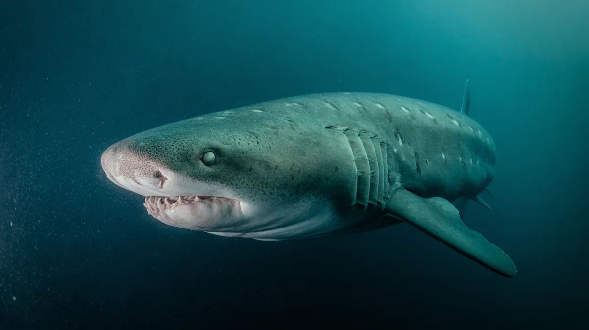 A Greenland shark in deep Arctic water