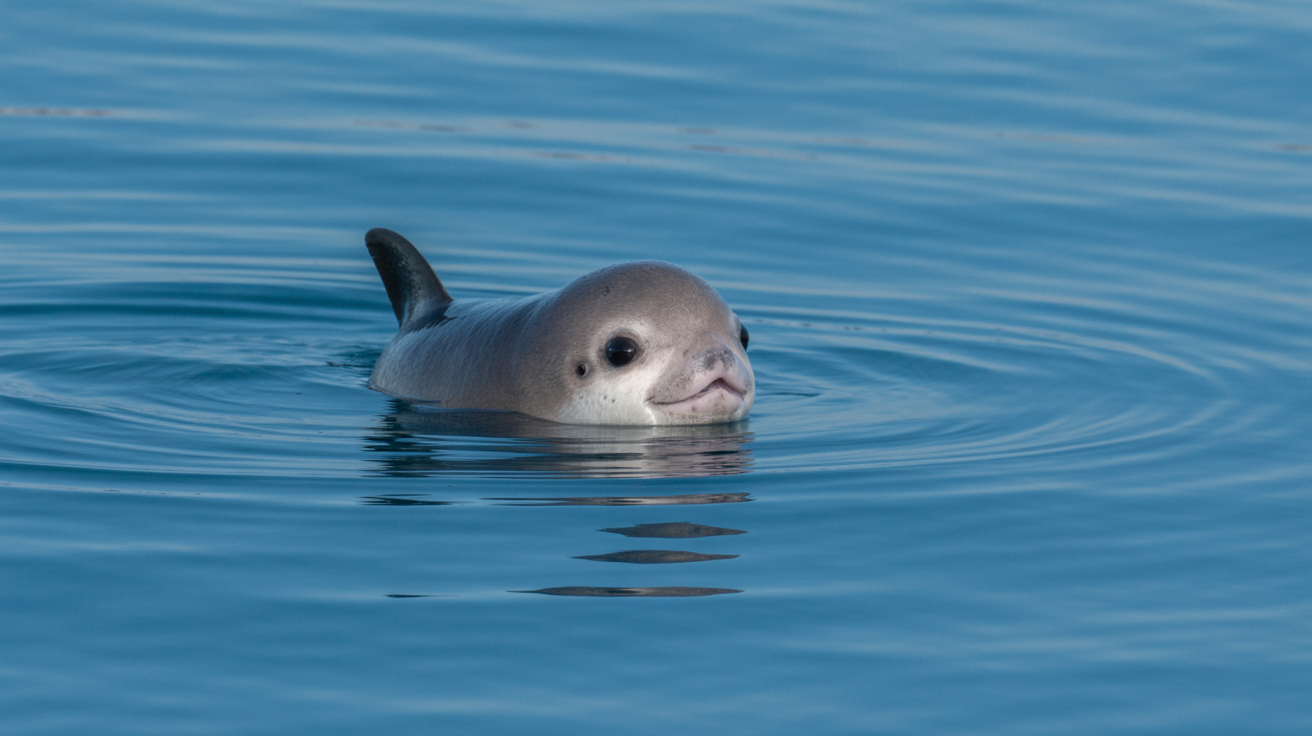 A vaquita porpoise surfacing