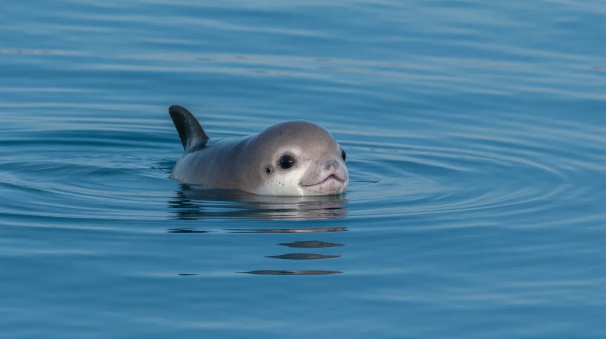A vaquita porpoise surfacing