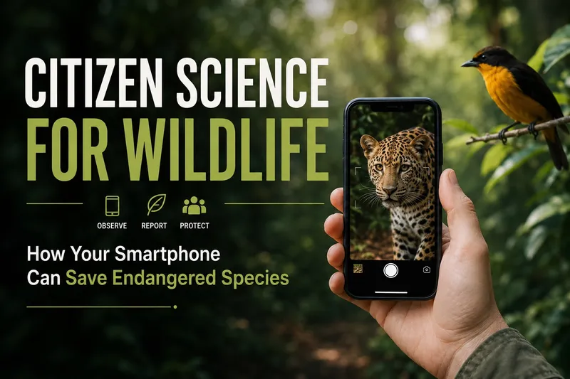 Citizen Science for Wildlife: How Your Smartphone Can Save Endangered Species